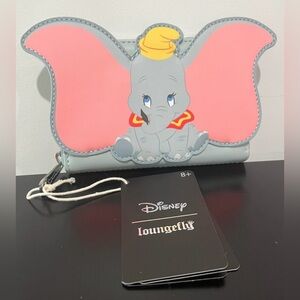 🆕Loungefly Disney Dumbo Figural Small Zip Wallet NWT